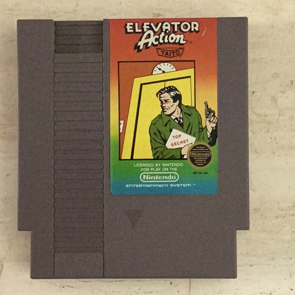 Elevator Action NES Game Nintendo Entertainment System 5 Screw Tested